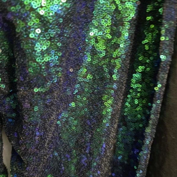 Haoduoyi Ombra Bluegreen Sequence Blazer/Jacket/Cardigan Type ***READ*** - Picture 2 of 4